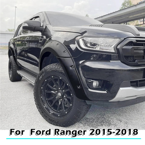 Wheel Arch Protector Fender Flares For Ford Ranger T7 2015 2016 2017 2018 Double Cabin 6" Mudguard 4X4 Car Accessories