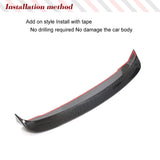 Carbon Fiber Car Rear Trunk Roof Racing Spoiler Wing for Volkswagen VW Multivan 2015 - 2020 Rear Roof Wing Spoiler Extention Lip