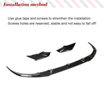 Carbon Fiber Car Front Bumper Lip Spoiler Guard Splitters for BMW Z4 G29 M Sport 2017-2020 Car Front Racing Splitters Body Kits