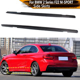 Carbon Fiber Side Skirts For BMW 2 Series F22 F23 M Sport Sedan 2014 2015 2016 Bumper Aprons Door Decoration Car Accessories