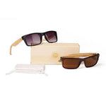 Wanderlust Sunglasses  ECO Friendly Made from Bamboo Wood And Recycled Plastic Material