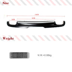 For Audi TT 8J MK2 2008 2009 2010 PU Matte Black Car Rear Bumper Lip Diffuser Spoiler Car Rear Bumper Racing Spoiler Body Kits