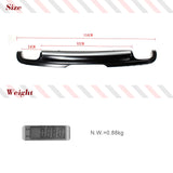 For Audi TT 8J MK2 2008 2009 2010 PU Matte Black Car Rear Bumper Lip Diffuser Spoiler Car Rear Bumper Racing Spoiler Body Kits