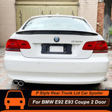 For BMW 3 Series E92 E93 2 Door Coupe 320i 330i 06-13 MP Style ABS Rear Trunk Lid Ducktail Lip Car Spoiler Wings Accessories