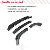 Car Front Lip for BMW X6 G06 M Sport Utility 4-Door 2020-2022 Car Front Bumper Lip Body Kit Trim Protection ABS Gloss Black