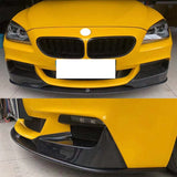 Carbon Fiber Car Front Bumper Canards Lip Splitters Flaps Cupwings for BMW 6 Series F06 F12 F13 M tech M sport 2012-2019 Spoiler