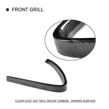 Carbon Fiber Front Grill Mesh Frame Cover for Alfa Romeo Giulia Base Sport Quadrifoglio Sedan 4 Door 2016 - 2018 Car Styling