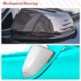 Car Mirror Covers Dry Carbon Caps Shell For Toyota Supra A90 2020-2021 and BMW Z4 Real Carbon Side Rearview Mirror Cap Cover