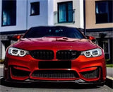 Wet Carbon Fiber Body Kits Front Lip Front Bumper Spoiler Body Kit PSM Style Fits For BMW M3 M4 F80 F82 2014-2020