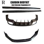 Carbon Fiber Bodykit Front Lip Side Skirt Splitter Rear Bumper Diffuser for Porsche Panamera 971 2017-2023