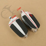 Universal 10mm Chrome Male Mount-style FootPegs Footrests For Harley Electra Glide FLHTC Dyna Low Rider FXDL Super Glide Custom