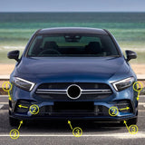 Front Bumper Diffuser Side Splitter Replacement Spoiler Lip Canards For Mercedes Benz A Class W177 A180 A200 A220 A35 AMG 2018+