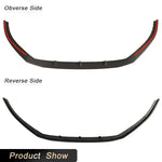 for Audi RS3 Sedan 4-Door 2017-2019 Carbon Fiber Car Front Bumper Lip Spoiler Racing Front Lip Chin Apron Protector Body Kit