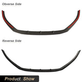 for Audi RS3 Sedan 4-Door 2017-2019 Carbon Fiber Car Front Bumper Lip Spoiler Racing Front Lip Chin Apron Protector Body Kit
