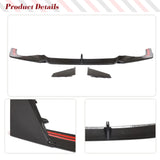 Dry Carbon Fiber Front Lip Splitters for Audi RS7 Hatchback 2020 - 2022 Front Bumper Lip Spoiler Splitters Guard 3PCS