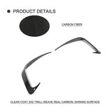 Car Rear Bumper Splitters Vent Fins For BMW 3 Series G20 G28 330i M-Sport 2020-2021 Rear Bumper Flap Carbon Fiber Canards