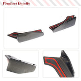 Carbon Fiber Car Rear Bumper Splitters Apron Flaps Fit for BMW F15 X5 M-Tech M-Sport 2014-2018 Rear Bumper Splitters Winglets