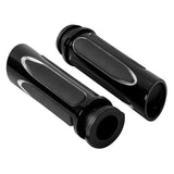 Motorcycle 1'' CNC Electric Handle Bar Grips Fit For Harley Road King Street Glide Softail