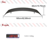 Carbon Fiber Auto Racing Rear Trunk Spoiler Active Wing Lip for Audi R8 Coupe 2016 - 2019 Car Rear Trunk Boot Lip Spoiler