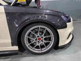 High Quality Real Carbon Fiber Front Bumper And Side Fender Body Kit For Audi A3 S3 Cars