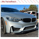 Car Front Bumper Lip Splitters for BMW F80 M3 F82 F83 M4 2014-2019 Carbon Fiber Car Front Chin Bumper Spoiler Splitter Body Kits