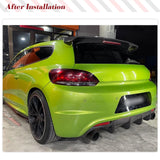 Carbon Fiber/FRP Car Rear Trunk Roof Lip Wing Window Racing Spoiler for Volkswagen VW Scirocco 2008 - 2013 Base Non for R Rline