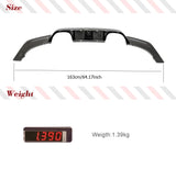 Carbon Fiber Car Rear Bumper Diffuser Lip Spoiler For BMW F80 M3 F82 F83 M4 2014 - 2019 With Middle Light Rear Bumper Diffuser