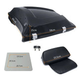 High quality ABS plastic Universal storage box trunk Tail Box Case Trunk  w/ Backrest Pad For Harley Touring Models 1997-2024