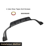 Car Rear Bumper Diffuser Lip Spoiler Carbon Fiber for BMW X5 G05 M-Sport 2019 2020 Rear Diffuser Apron Lip Splitter Body Kit FRP