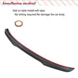 Carbon Fiber Car Racing Rear Trunk Spoiler Lip Wing For Ford Mustang GT Coupe 2015 - 2022 Car Rear Trunk Boot Lip Wing Spoiler