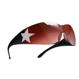 Designer Wraparound Sunglasses: Unisex Punk Style