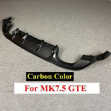 For Volkswagen Golf 7.5 GTI MK7.5 GTI TCR Car Rear Bumper Diffuser Rear Side Splitter Spoiler Lip for MK7.5 Golf 7.5 Standard