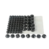Motorcycle 76pcs Bolt Topper Caps Cover For Harley Dyna Glide Twin Cam 1991-2013