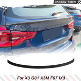 Real Carbon Fiber Rear Trunk Spoiler Wing For BMW X3 X3M IX3 F97 2018-2022 Car Rear Tail Trunk Boot Lid Wing Spoiler