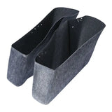 Motorcycle Drop-in Saddlebag Insert Carpet Liner For Harley Touring Road king Street Electra Glide FLTR FLTC FLHS FLHR 2014-2024