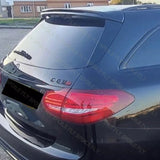 Car Rear Roof Wing For Mercedes-Benz C Class W205 Estate C180 C200 C260 Spoiler Glossy Black Or Carbon Fiber Look Body Kit