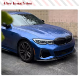 Carbon Fiber Front Bumper Body Kits Lip Spoiler for BMW 3 Series G20 M340i 330i M Sport 2019-2022 Front Lip Splitters Guard