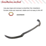 Carbon Fiber Car Front Bumper Lip Spoiler For Mercedes-Benz E Class Sport W212 E63 AMG Sedan 2013-2016 Front Car Body Kits