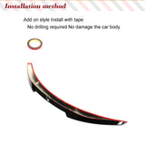 ABS Glossy Black Car Rear Trunk Racing Spoiler Wing For Toyota Corolla Sedan 2020-2022 Trunk Spoiler Boot Car Rear Highkick Lip