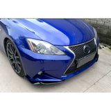 Carbon Fiber/FRP Material Front Bumper Lip Flaps Apron For Lexus IS250 300 350 IS F Sport Sedan 4 Door 2006-2012