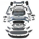 PP plastic 2012-2018 A7 upgrade C8 RS7 2023 wide body design car bumpers engine hoods old to new bodykit for Audi A7 body kit