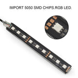 1set 12V Led Car Interior Backlight Headlamp Decorative Light with Cigarette Lighter Car Accessories