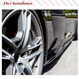 Dry Carbon Car Side Skirts Bumper Lip Extensions Spoiler for Audi R8 V10 GT Performance Coupe Spyder 2023 New R8 Carbon Car Kits
