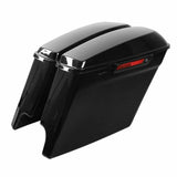 Motorcycle 5" Extended Stretched Hard Saddlebags Saddle bag For Harley Touring Street Electra Glide Road King 2014-2024 2020 19