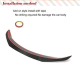 Dry Carbon Fiber Rear Trunk Racing Spoiler for Tesla Model Y 2019-2023 Sport Utility Car Rear Wing Spoiler Highkick Spoiler Kits