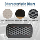Car Armrest Cover Mat Universal PU Leather Ethnic Style Print Waterproof Non Slip Storage Box Pad Auto Styling Interior Accessor