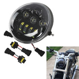 LED Headlight Hi/Lo Lamp Fit For Harley VROD V-Rod VRSC VRSCA VRSCB VRSCR VRSCF Motorcycle Headlamp