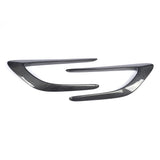 Carbon Fiber/ FRP Black Car Side Fender Vents Trims Canards Fins for Mercedes-Benz C-Class W205 C205 C63 AMG Coupe 2015-2017