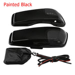 Motorcycle Saddlebag Lids With 5"X7" Speakers For Harley Touring Road King Electra Glide Street Glide Ultra-Classic 2014-2024