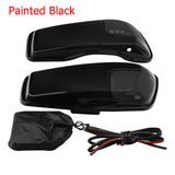 Motorcycle Saddlebag Lids With 5"X7" Speakers For Harley Touring Road King Electra Glide Street Glide Ultra-Classic 2014-2024
